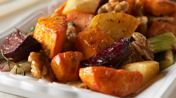 Liporidex Healthy Thanksgiving Day Recipe: Cider-Glazed Roots with Cinnamon Walnuts